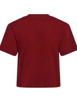 T-shirt cropped Greta in jersey di cotone