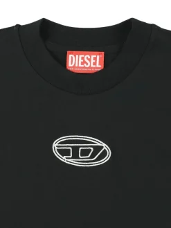 T-shirt cropped in jersey di cotone