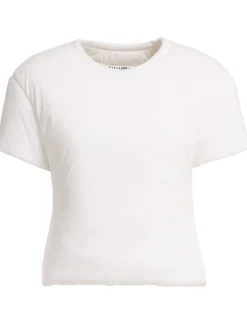 T-shirt imbottita in jersey di cotone
