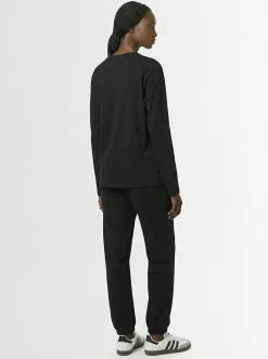 T-shirt in cotone a maniche lunghe