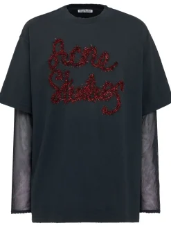 T-shirt in cotone Edra a strati