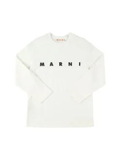 T-shirt in jersey di cotone con stampa