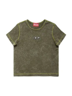 T-shirt in jersey di cotone con logo