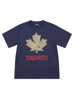T-shirt in jersey di cotone stampato