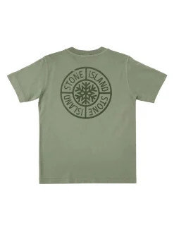 T-shirt in jersey di cotone stampato