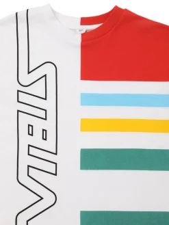 T-shirt in jersey di cotone stampato