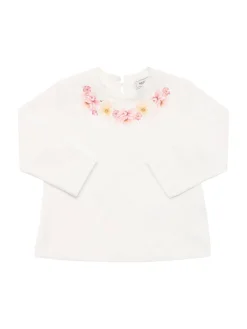 T-shirt in jersey di cotone stampato