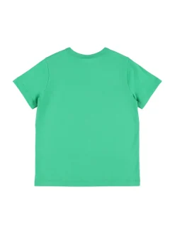 T-shirt in jersey di cotone stampato
