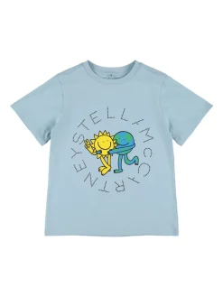 T-shirt in jersey di cotone stampato