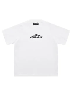 T-shirt in jersey di cotone stampato