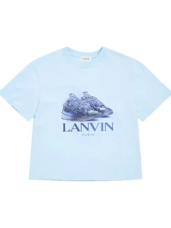 T-shirt in jersey di cotone stampato