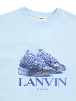 T-shirt in jersey di cotone stampato