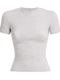 T-shirt in jersey di misto cotone