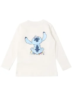 T-shirt in jersey di misto cotone stampa Stitch