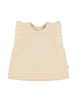 T-shirt in jersey di misto cotone a righe