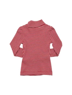 T-shirt in jersey di misto viscosa a righe