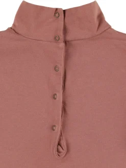 T-shirt in misto cotone a maniche lunghe