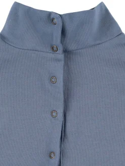 T-shirt in misto cotone a maniche lunghe