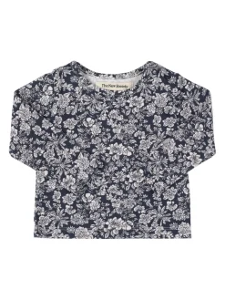 T-shirt in misto cotone con stampa leopardata