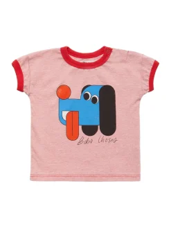 T-shirt in misto cotone organico stampa cane
