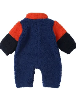 Tutina in teddy color block