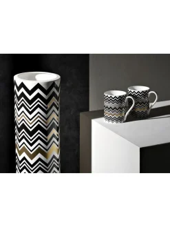 Vaso alto Zig Zag Gold