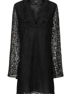Vestito a maniche lunghe in pizzo