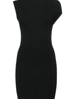 Vestito asimmetrico in maglia