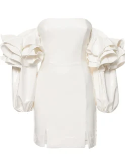 Vestito Bethany in viscosa con ruches