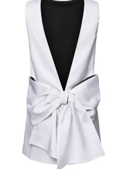 Vestito corto Kristen in raso con scollo sul retro