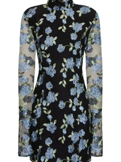 Vestito Gabriella in mesh con ricami