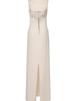 Vestito Hebe in crepe con schiena scoperta