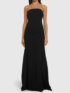Vestito in crepe senza spallini Angelique