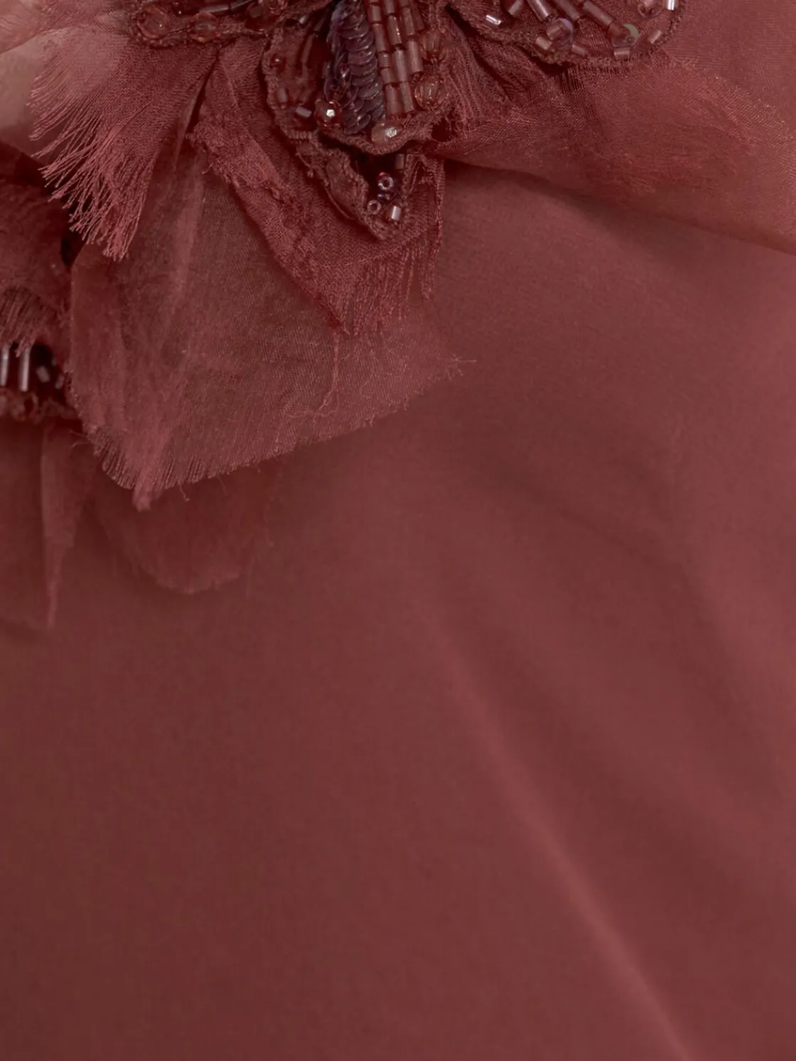 Vestito in georgette con fiori