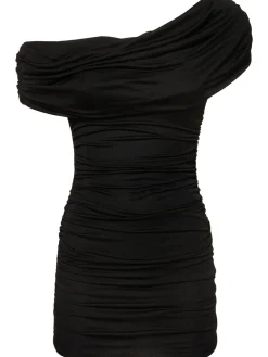 Vestito in jersey sablé drappeggiato