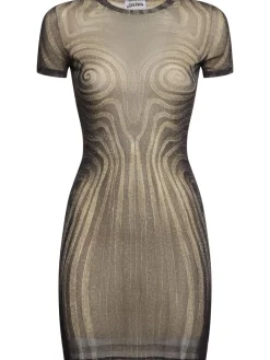 Vestito in mesh stampato