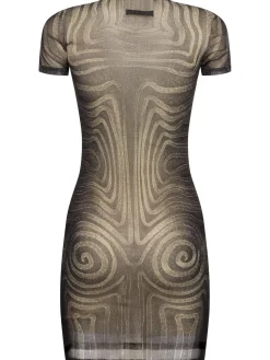 Vestito in mesh stampato