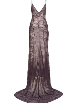 Vestito in pizzo ricamato effetto vintage