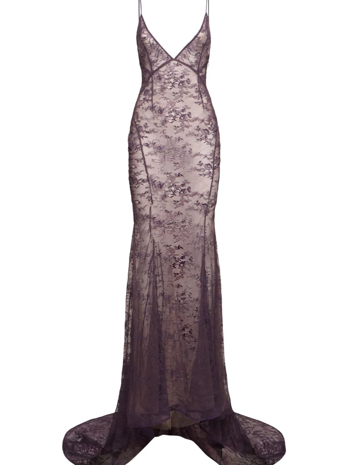Vestito in pizzo ricamato effetto vintage