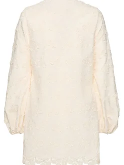 Vestito in popeline con ricami