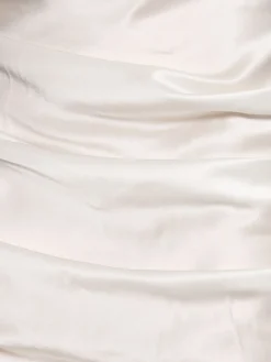 Vestito in raso di seta drappeggiato