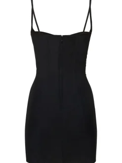 Vestito in sablé con cristalli