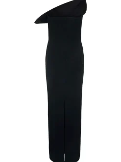 Vestito lungo Cato in crepe double face