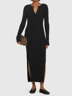 Vestito lungo Eldara in misto seta