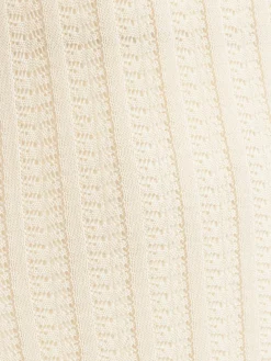Vestito lungo in cotone traforato
