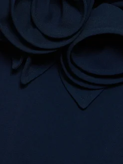 Vestito lungo in misto seta