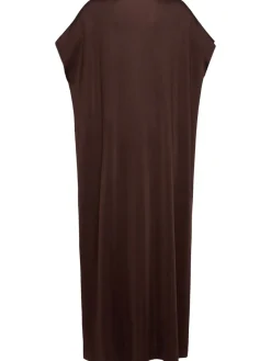 Vestito lungo Kaori in viscosa lucida