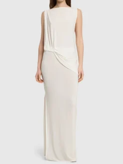 Vestito lungo La Robe Peplo Longue drappeggiato