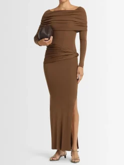 Vestito lungo LVR Exclusive in viscosa e seta