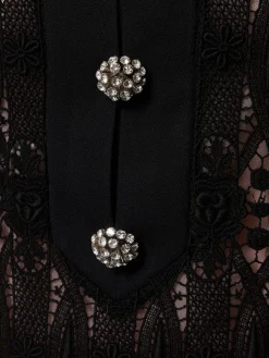 Vestito lungo macramé